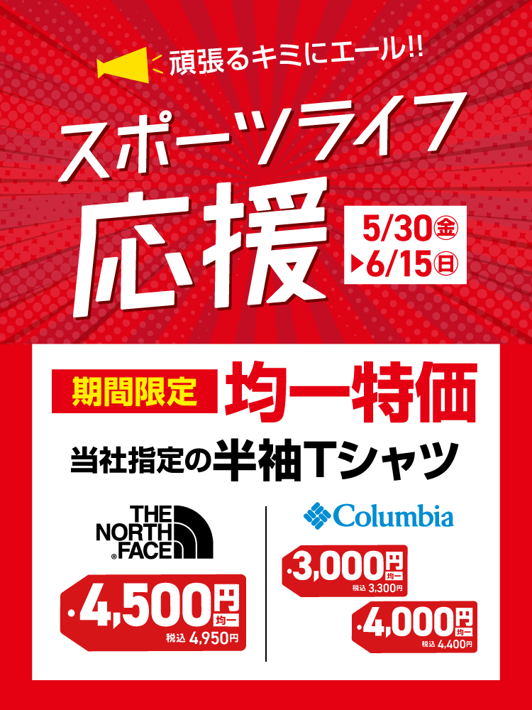 【スポーツライフ応援】 期間限定 均一特価
