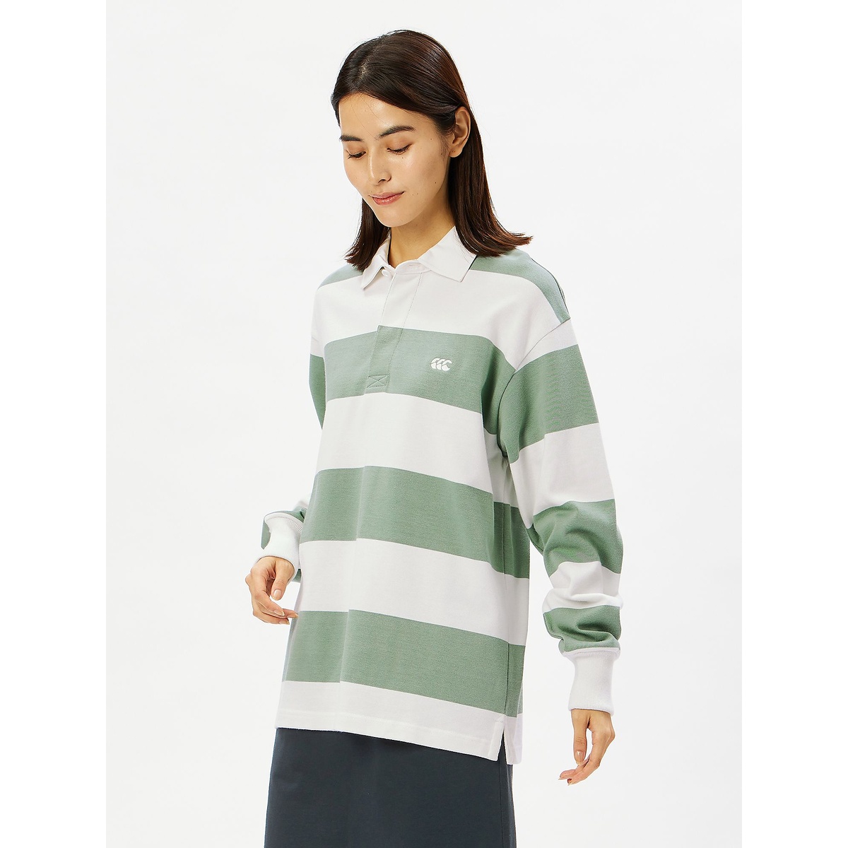 4INCH STRIPE RUGBY JERSEY(ソリッドカラーラグビージャージ)