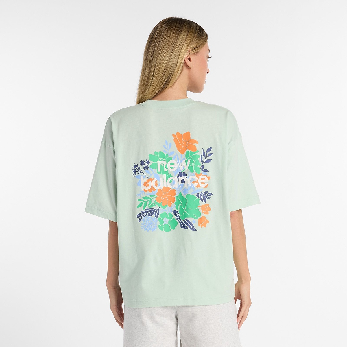 フラワー オーバーサイズドショートスリーブTシャツ