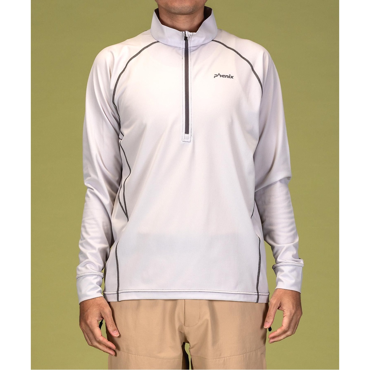 HARLF ZIP LONG SLEEVE T-SHIRTS Men