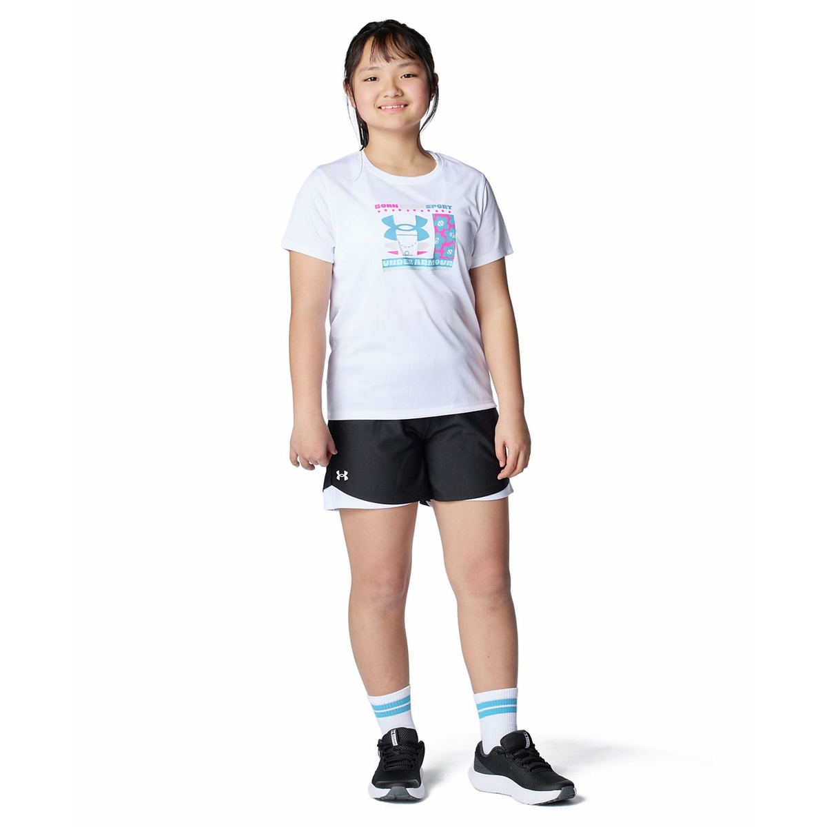 UA Tech Logo Flower Graphic SS