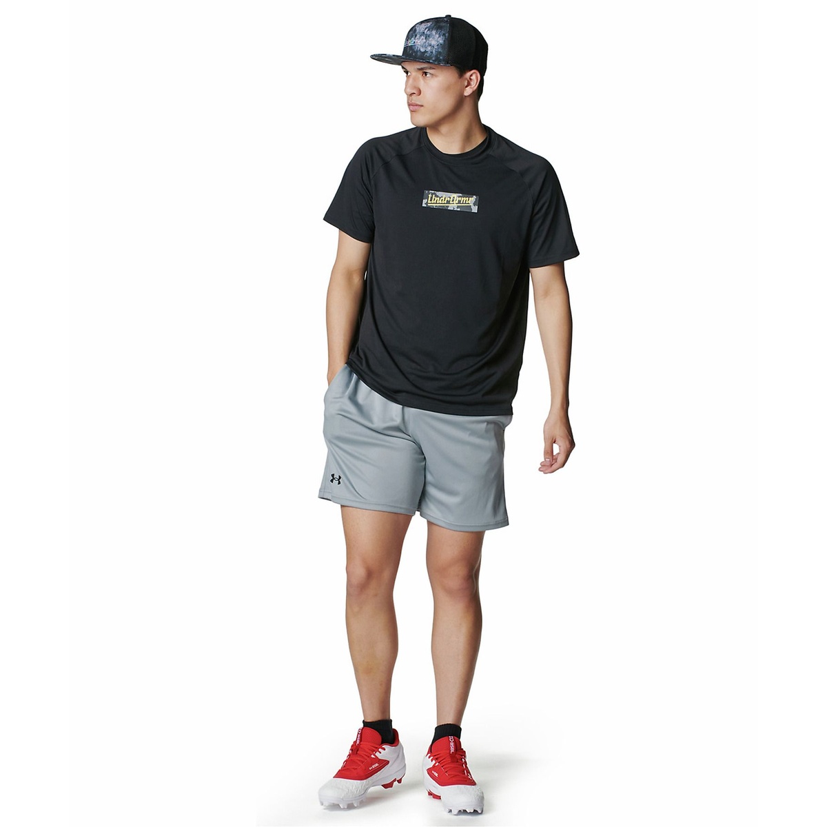 UA TECH GRAPHIC SS T SHIRT