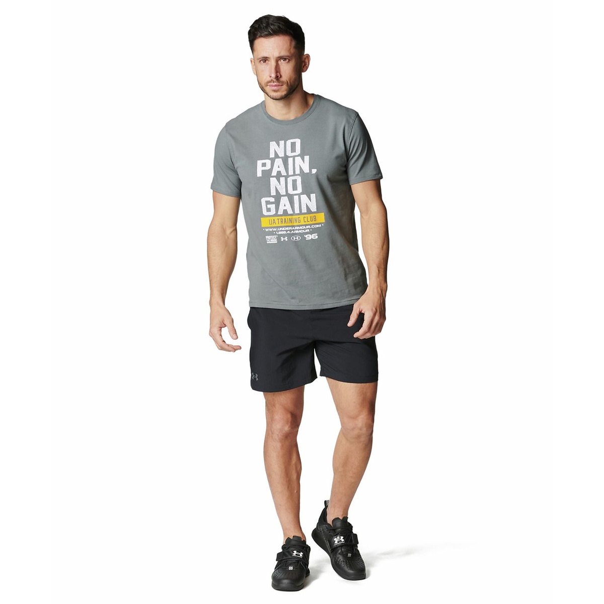 UA PERFORMANCE COTTON GRAPHIC SS