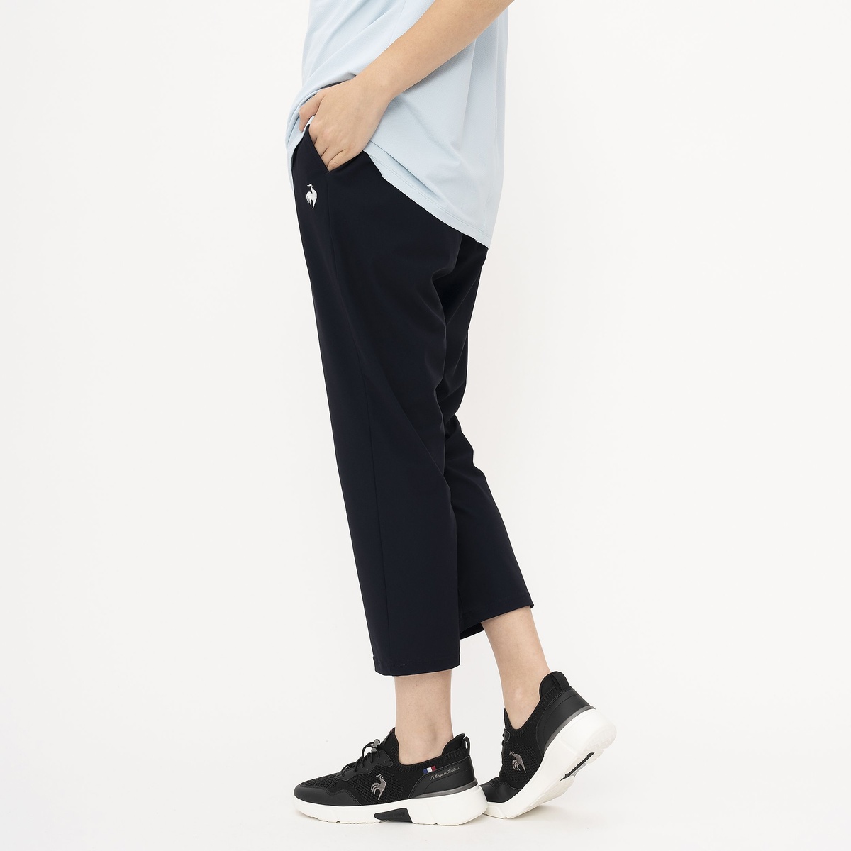 接触冷感クロップドパンツ