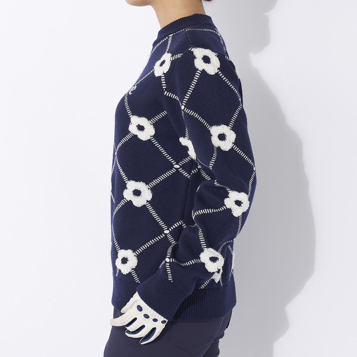 マリ.クレール クルーネックセーター