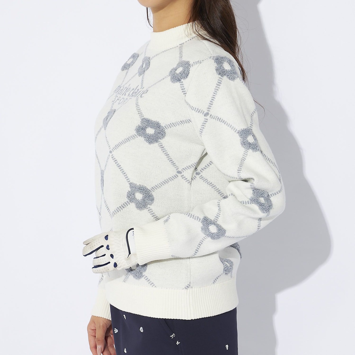 マリ.クレール クルーネックセーター