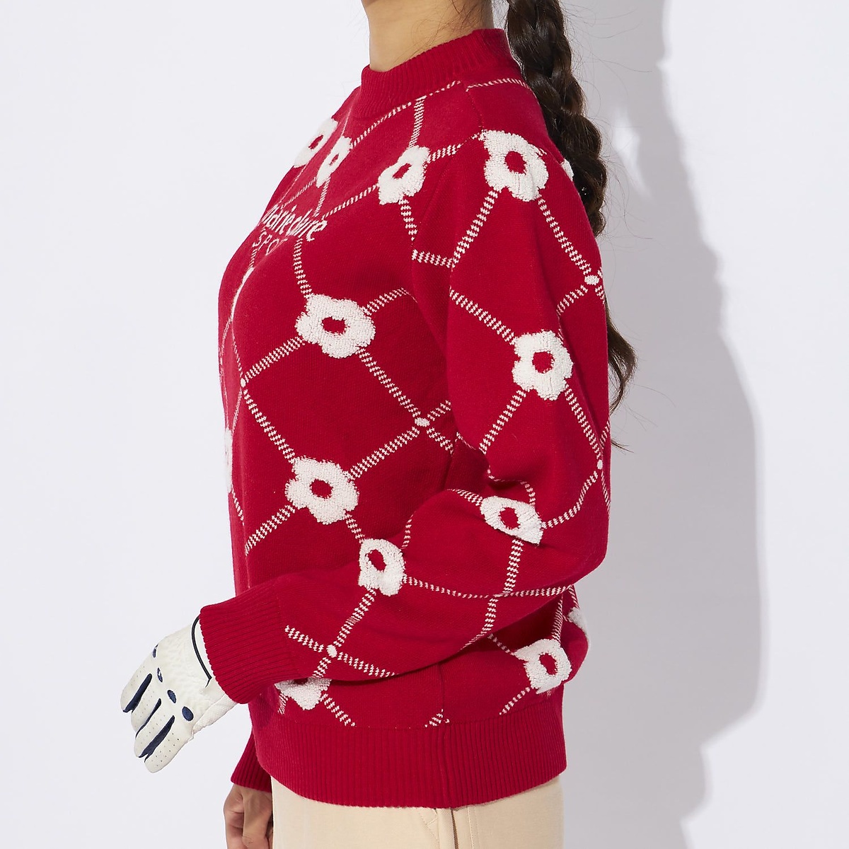 マリ.クレール クルーネックセーター