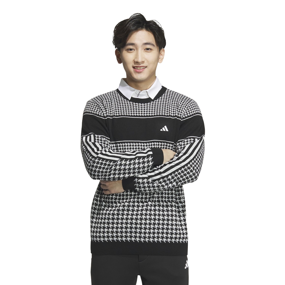 TOURPKハウンドトゥースセーター