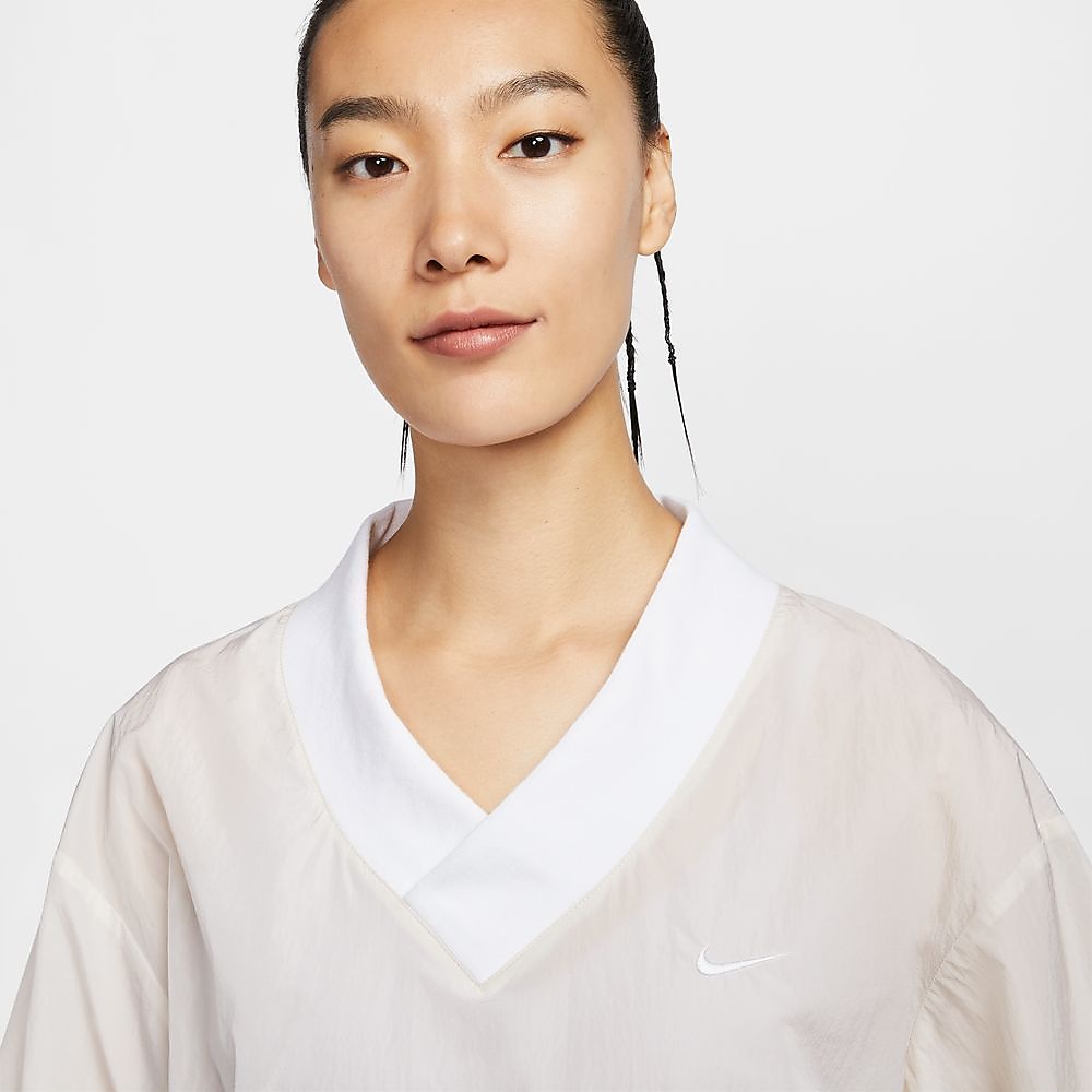 ナイキ ウィメンズ NSW エッセンシャル ウーブン UV Vネック L/S トップ