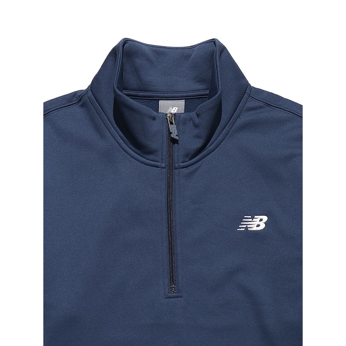 ダブルニット クォーター ジップ プルオーバー 裏起毛