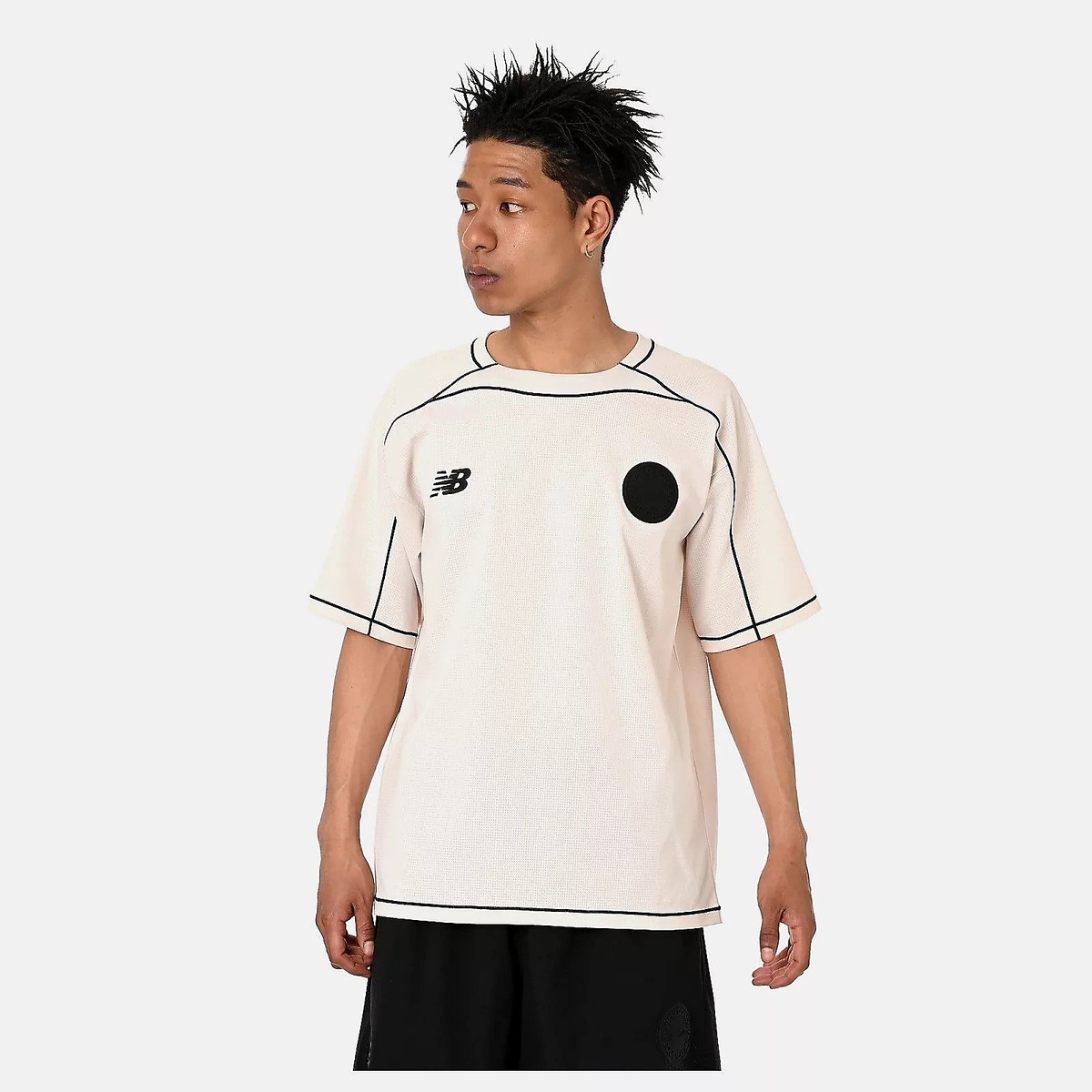 メッシュストレッチ ウーブンショートスリーブシャツ