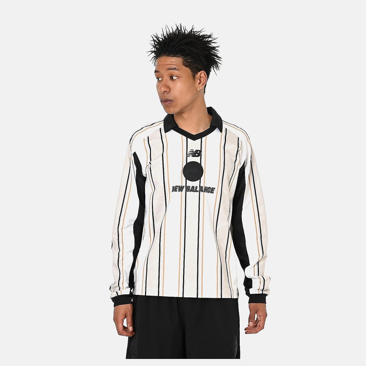 グラフィック ポロロングスリーブシャツ