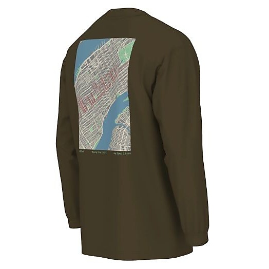 Athletics ランナーズマップロゴロングスリーブTシャツ