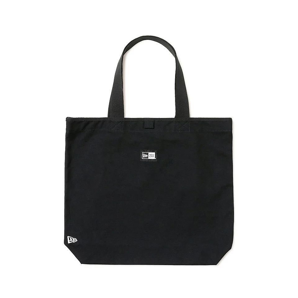 CANVAS TOTE WOVEN PATCH BLK 251
