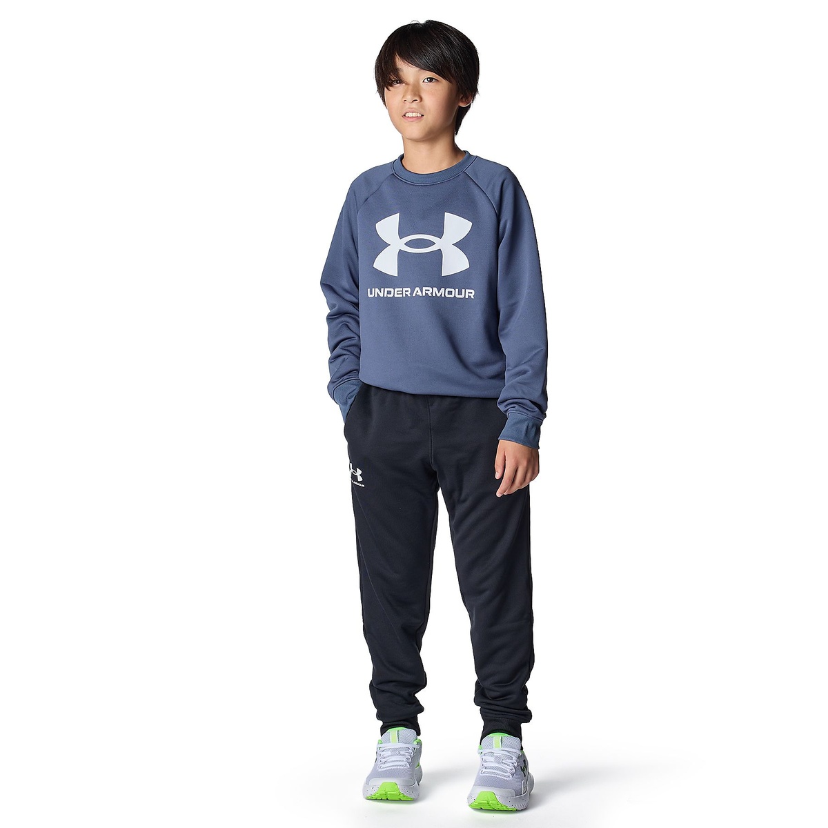 UA TECH TERRY LOGO CREW