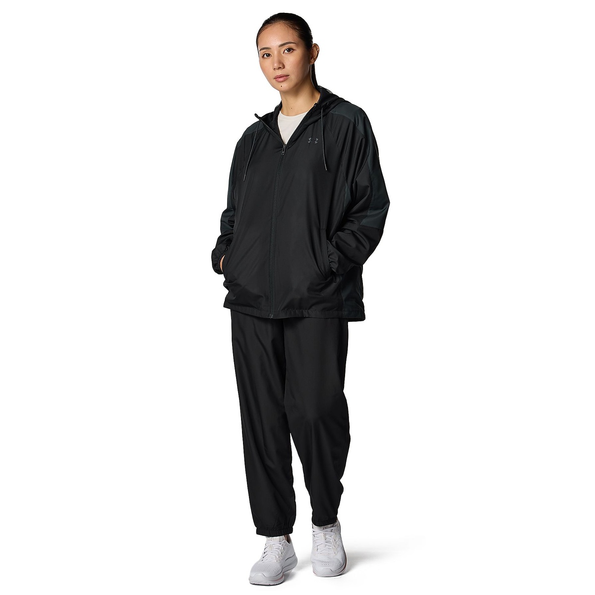 UA MESH LINER WOVEN HOODIE