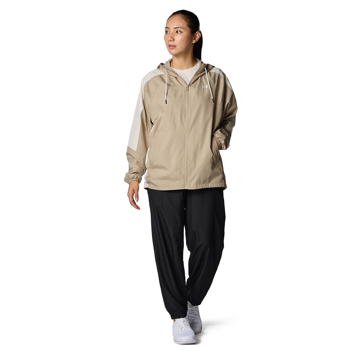 UA MESH LINER WOVEN HOODIE