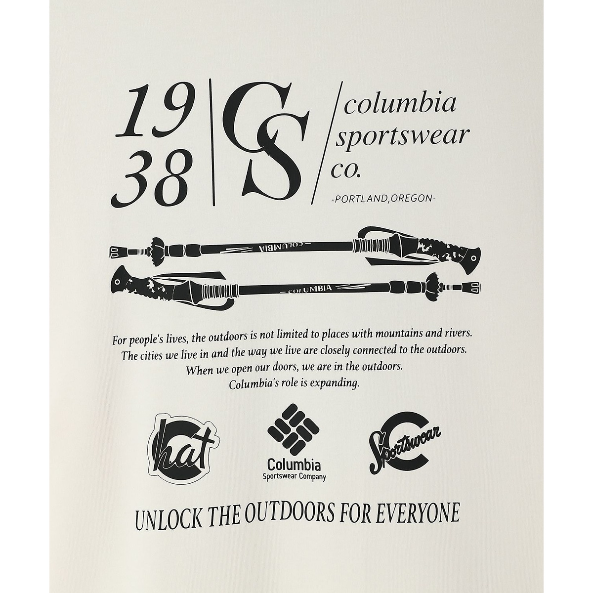 スタックブルックグラフィックロングスリーブTシャツ