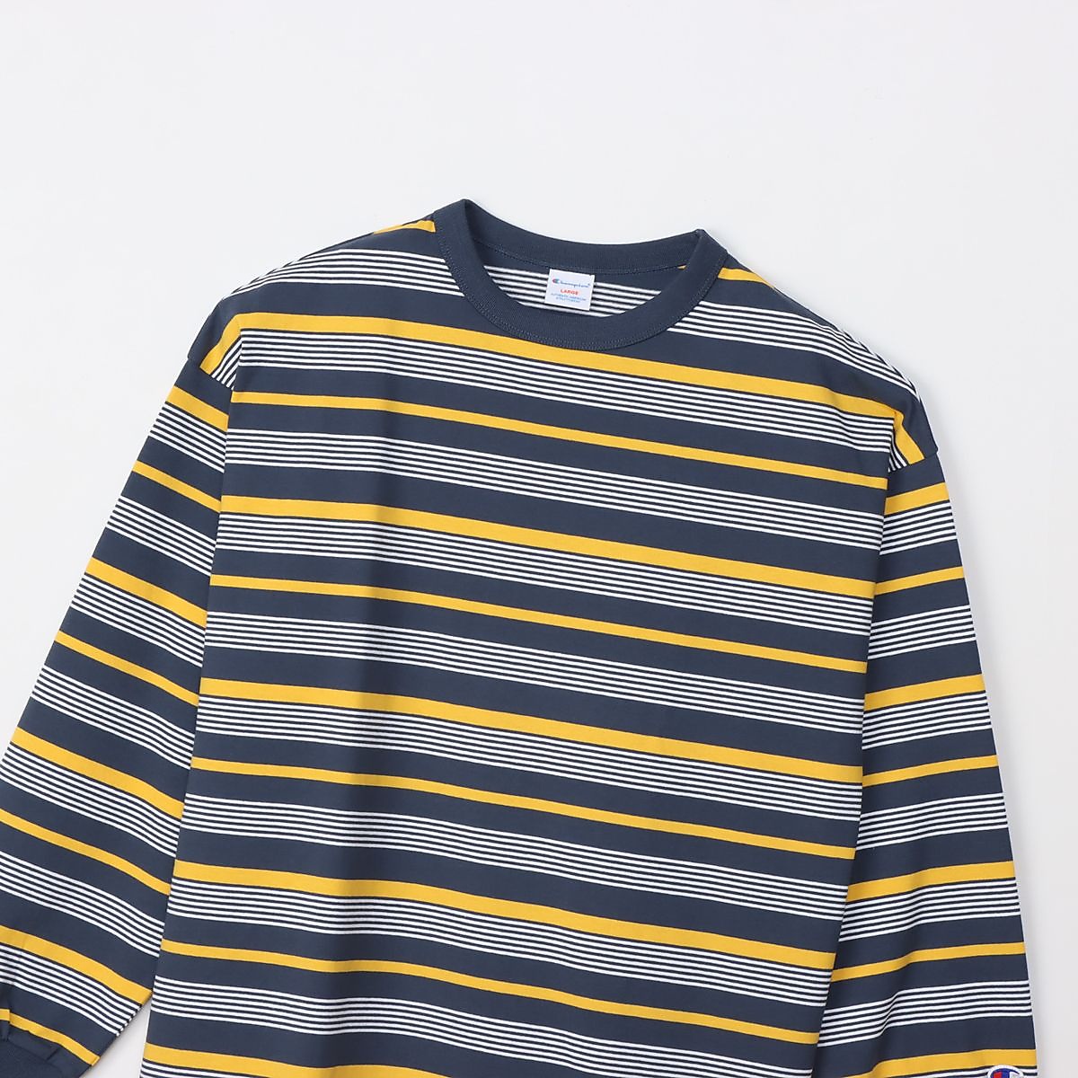 LONG SLEEVE BORDER T-SHIRT