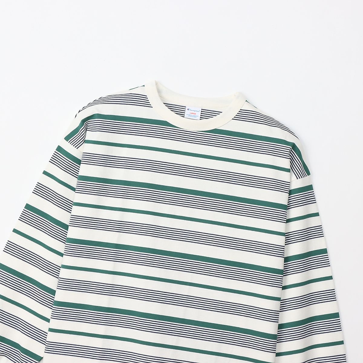 LONG SLEEVE BORDER T-SHIRT