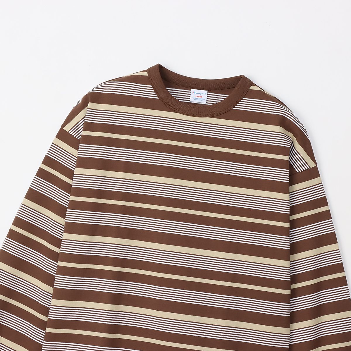 LONG SLEEVE BORDER T-SHIRT