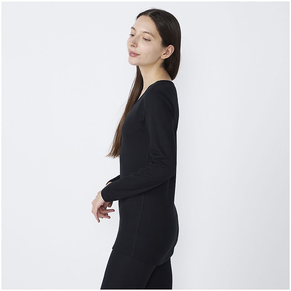 プレミアホットインナー　ブレスサーモ　厚手 for Active クルー長袖W