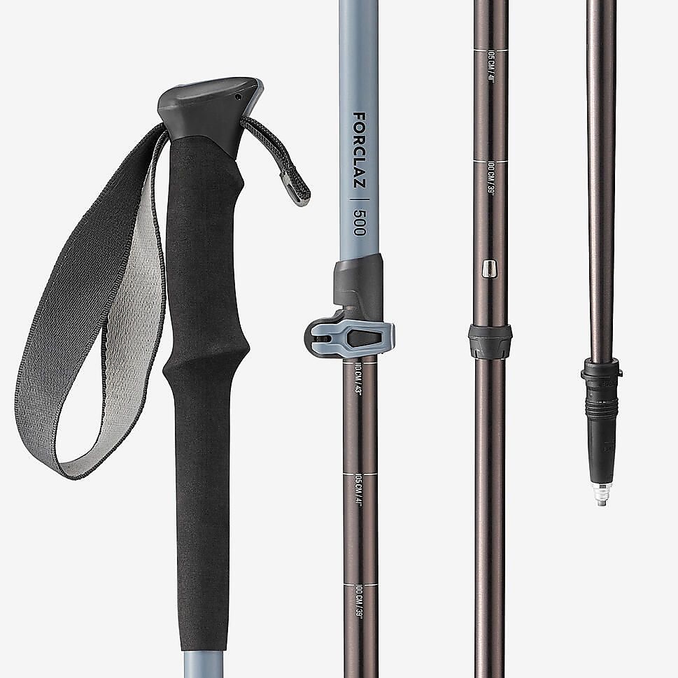 QUECHUAトレッキングポール I型 1本GRY