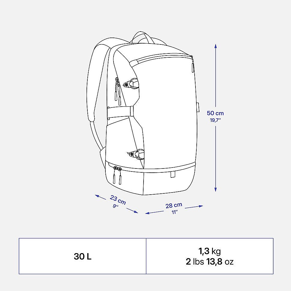 ハイキングバックパック30LGRY