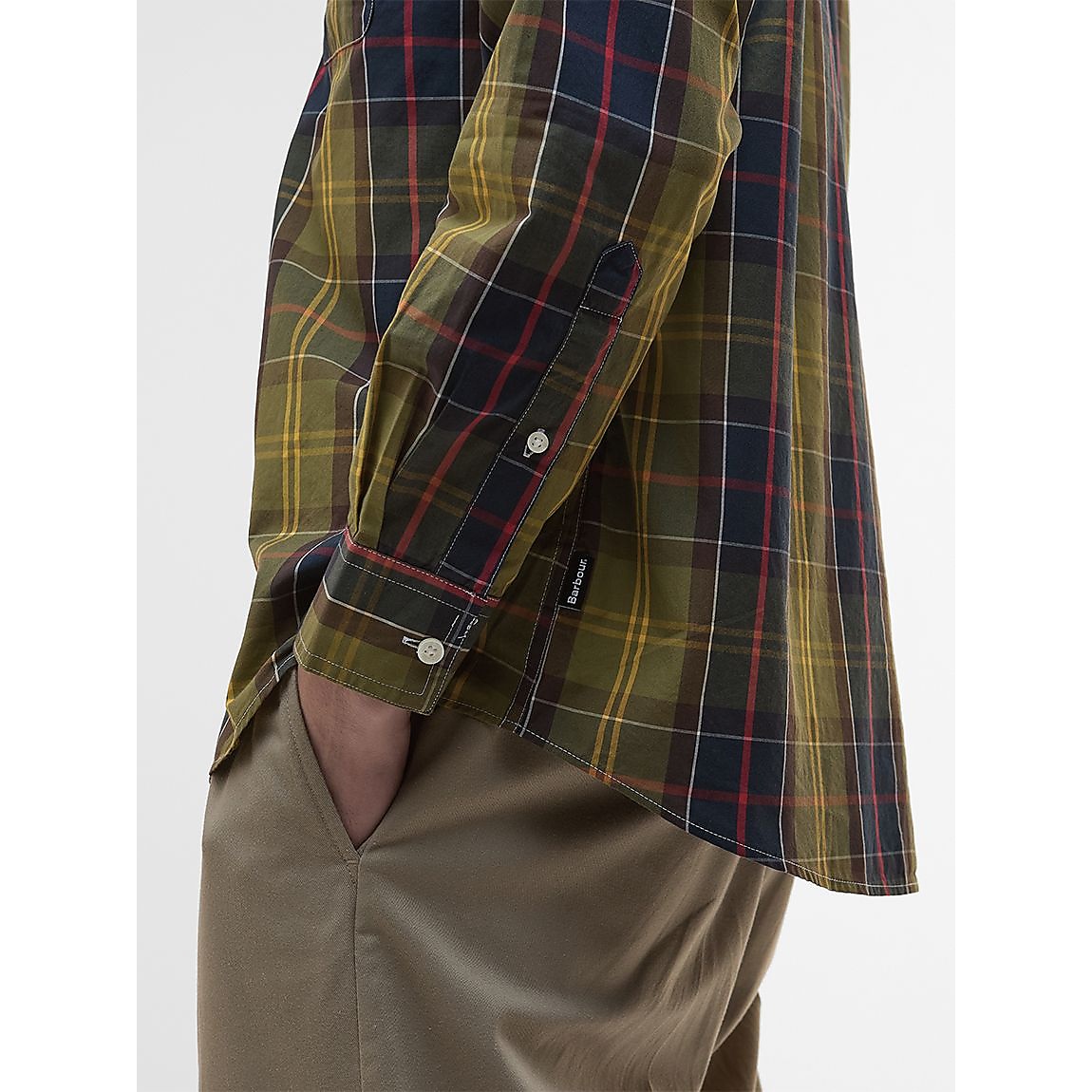 barbour taggon tartan os fit shirt