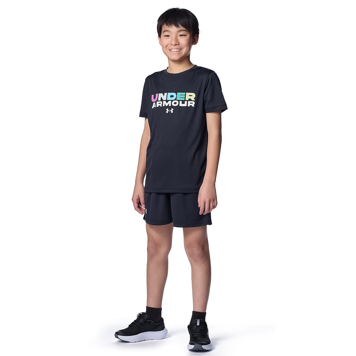 UA SPEED STRIDE BRANDED LOGO SHORT SLEEVE T-SHIRT