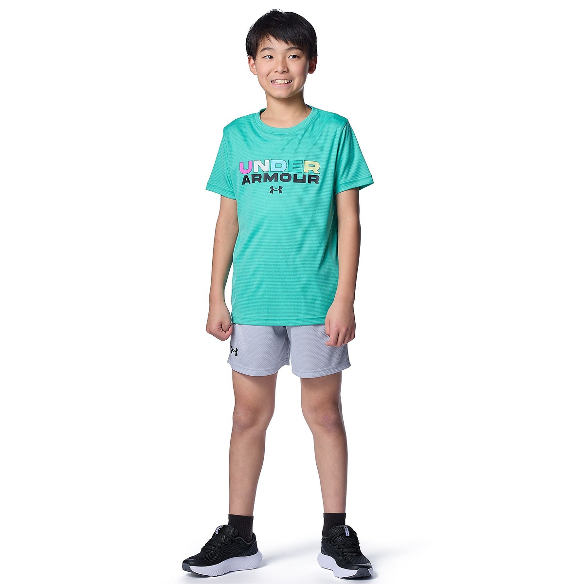 UA SPEED STRIDE BRANDED LOGO SHORT SLEEVE T-SHIRT