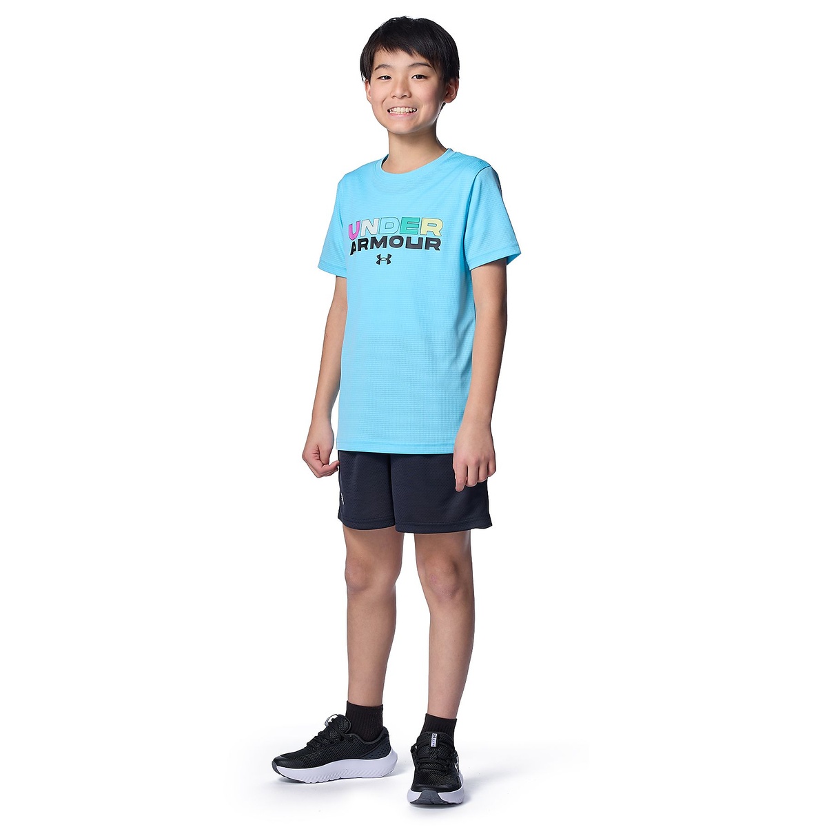 UA SPEED STRIDE BRANDED LOGO SHORT SLEEVE T-SHIRT