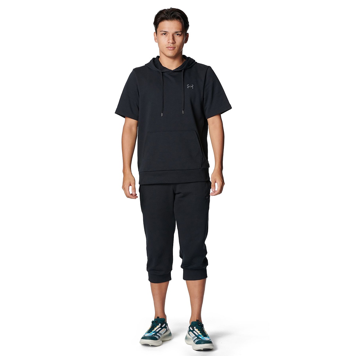 UA RIVAL LIGHTWEIGHT TERRY SHORT SLEEVE HOODIE