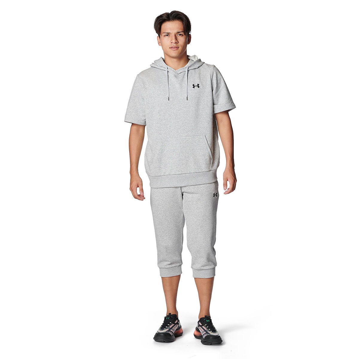 UA RIVAL LIGHTWEIGHT TERRY SHORT SLEEVE HOODIE