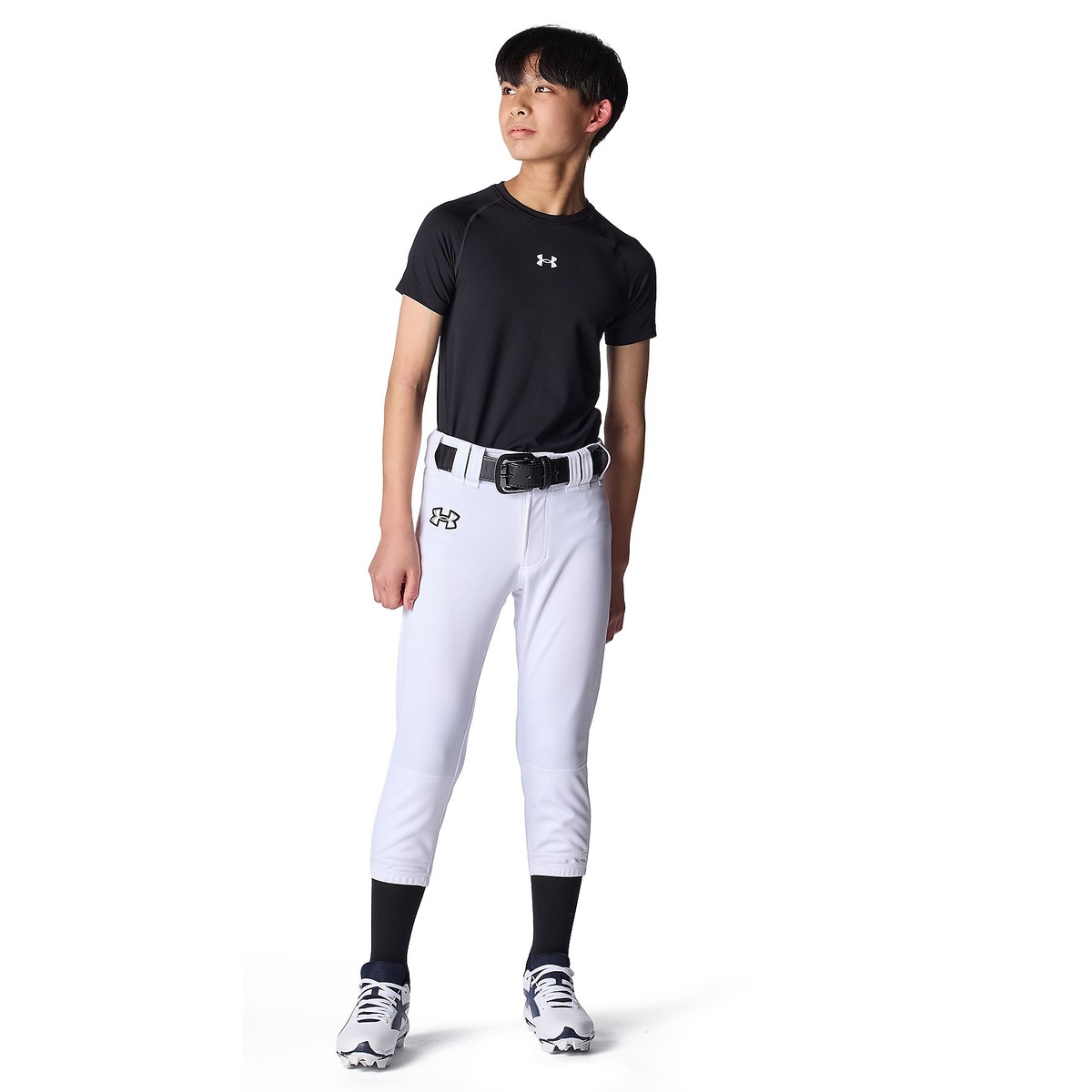 UA HEATGEAR COMFORT FITTED SHORT SLEEVE CREW NECK SHIRT