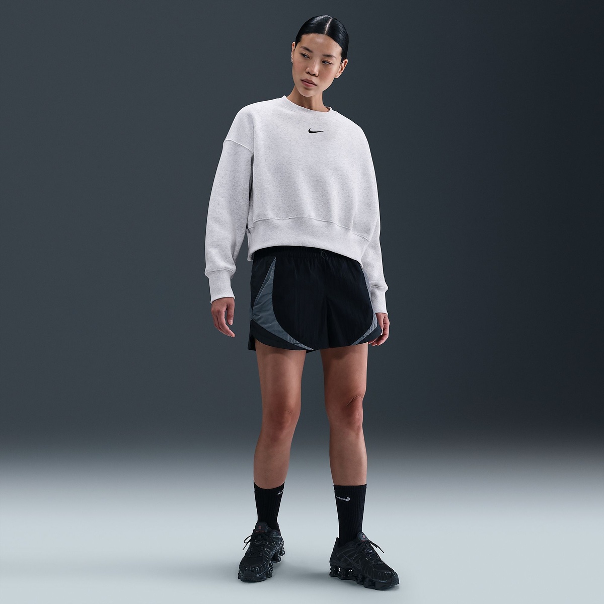 ナイキ ウィメンズ NSW フェニックス フリース L/S クルー OOS