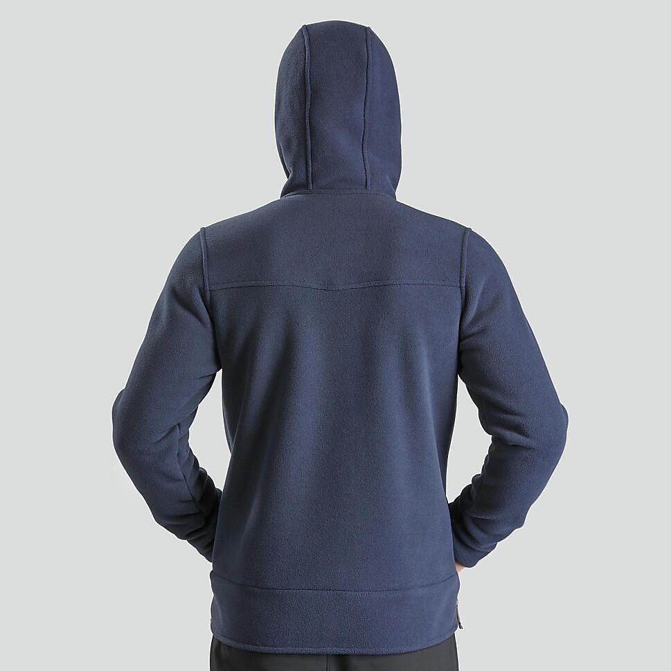 QUECHUAメンズフリースジャケットウォームSH500 BLU