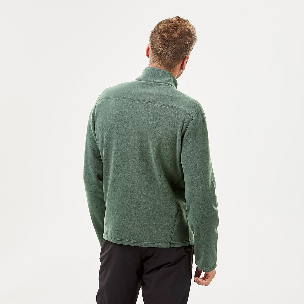 QUECHUAメンズフリースジャケットMH100 GRN