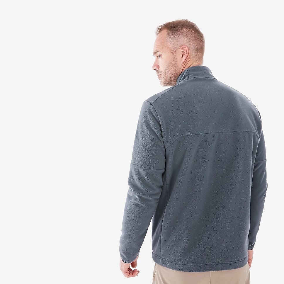 QUECHUAメンズフリースジャケットMH500 ABYSS GRY