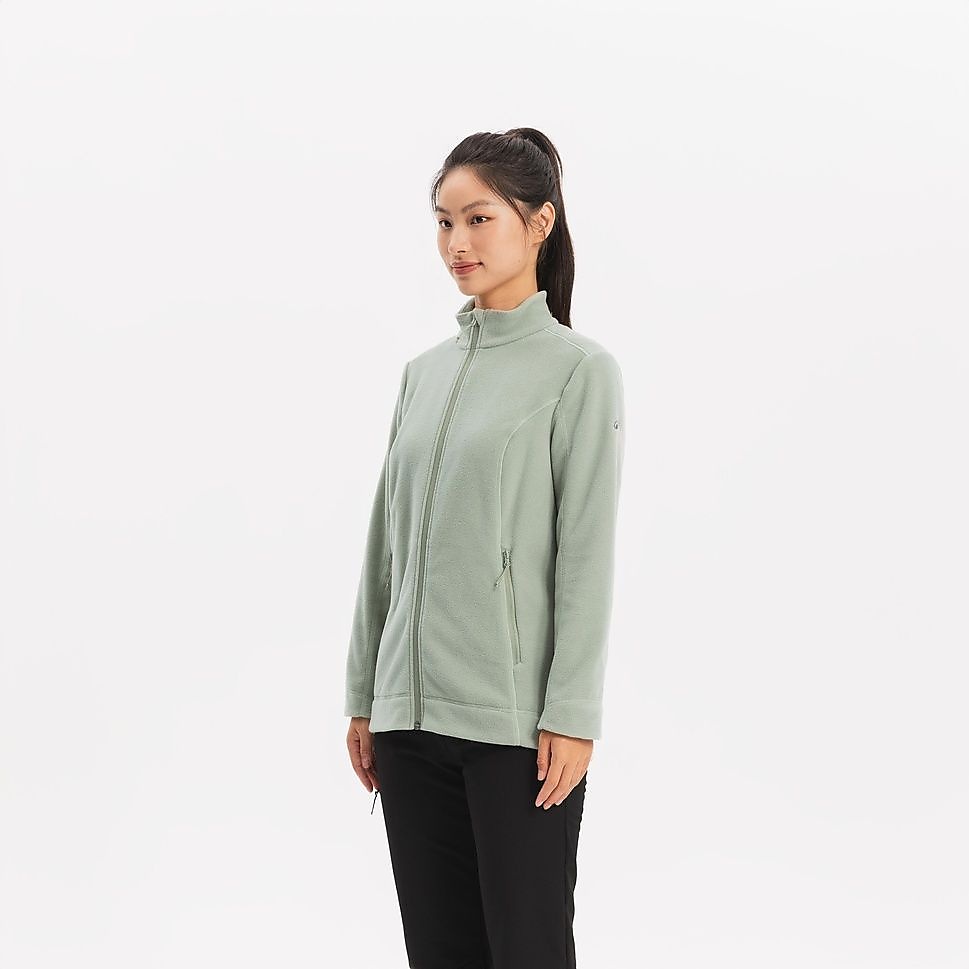 QUECHUAレディースフリースジャケットMH100 GRN