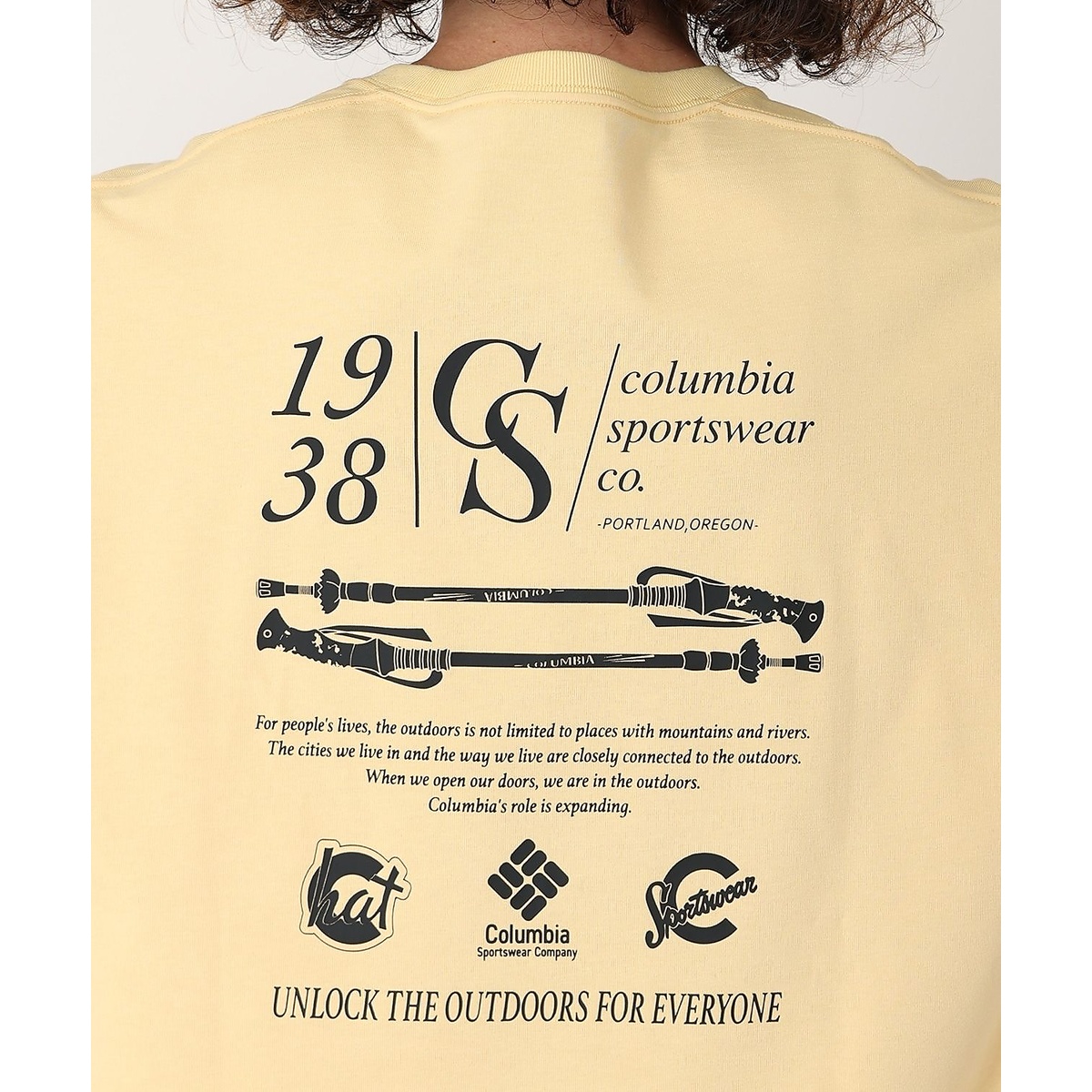 スタックブルックグラフィックロングスリーブTシャツ