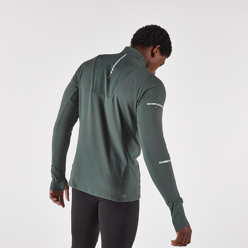 KIPRUNメンズ長袖TシャツRUN900 WARM GRN