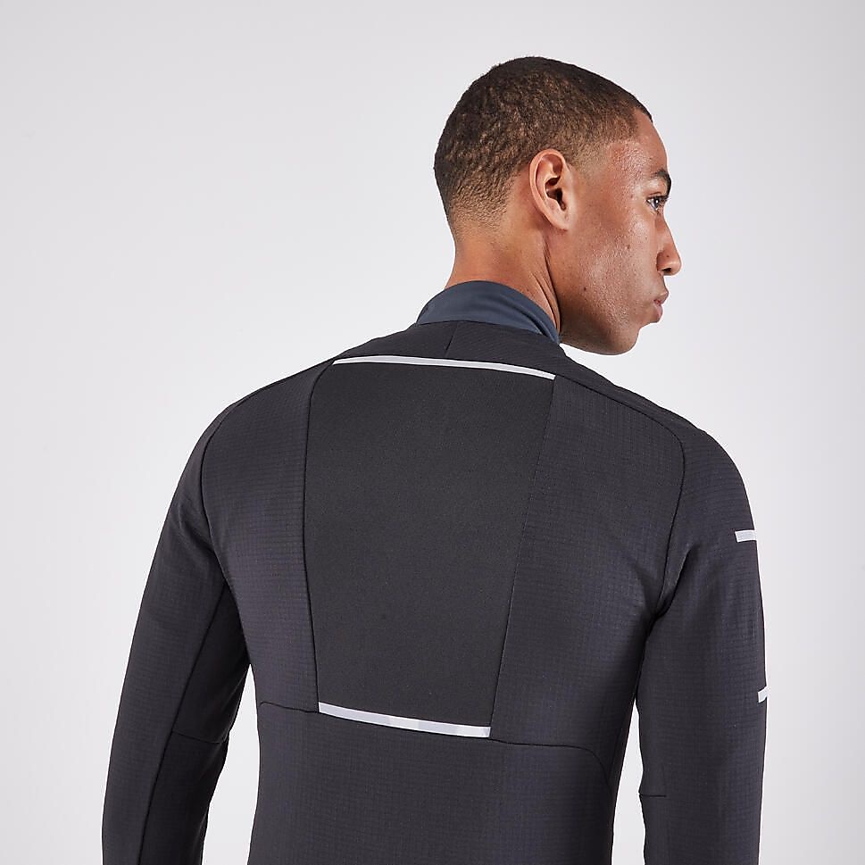 KIPRUNメンズ長袖Tシャツ WARM LIGHT BLK