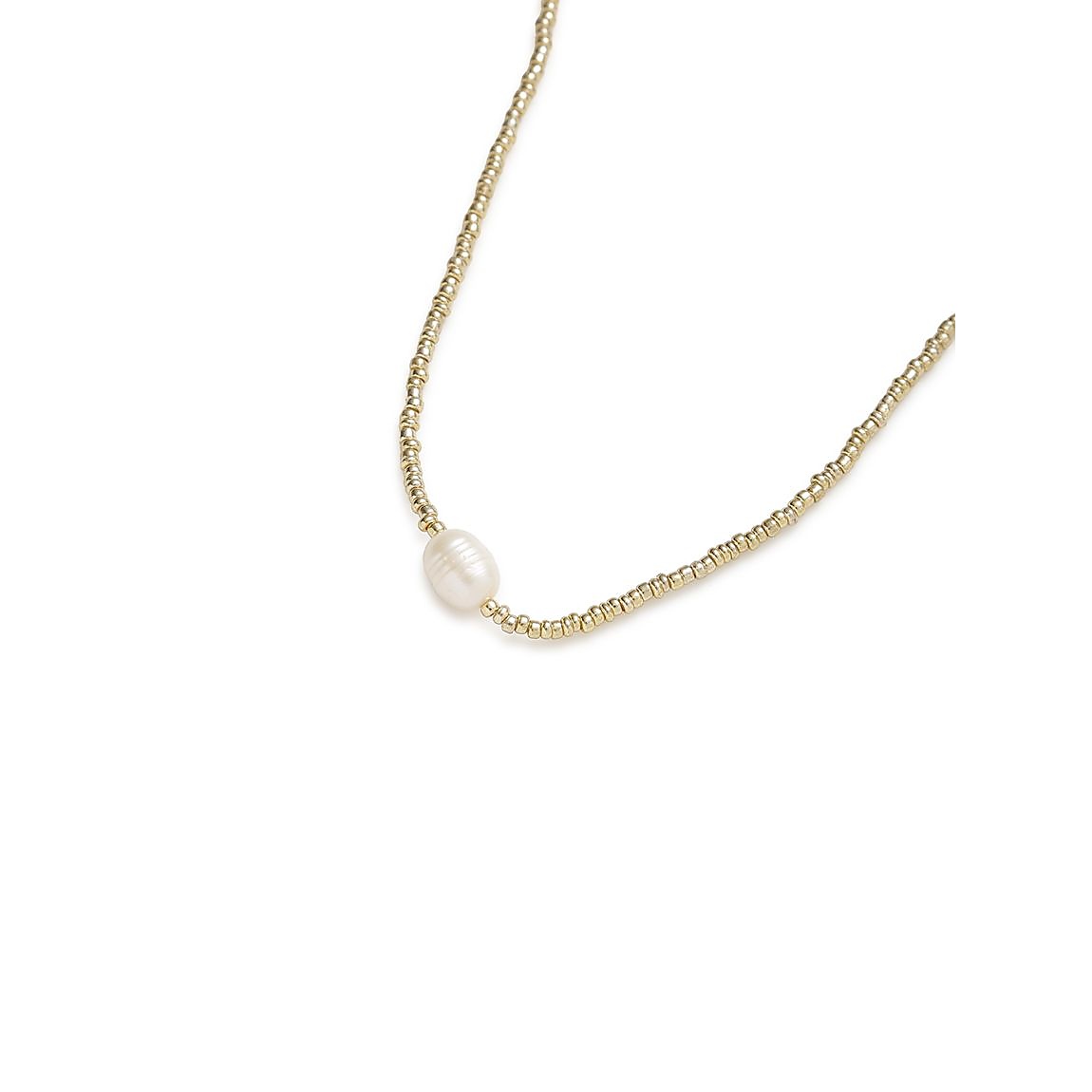 ビーズショートネックレス