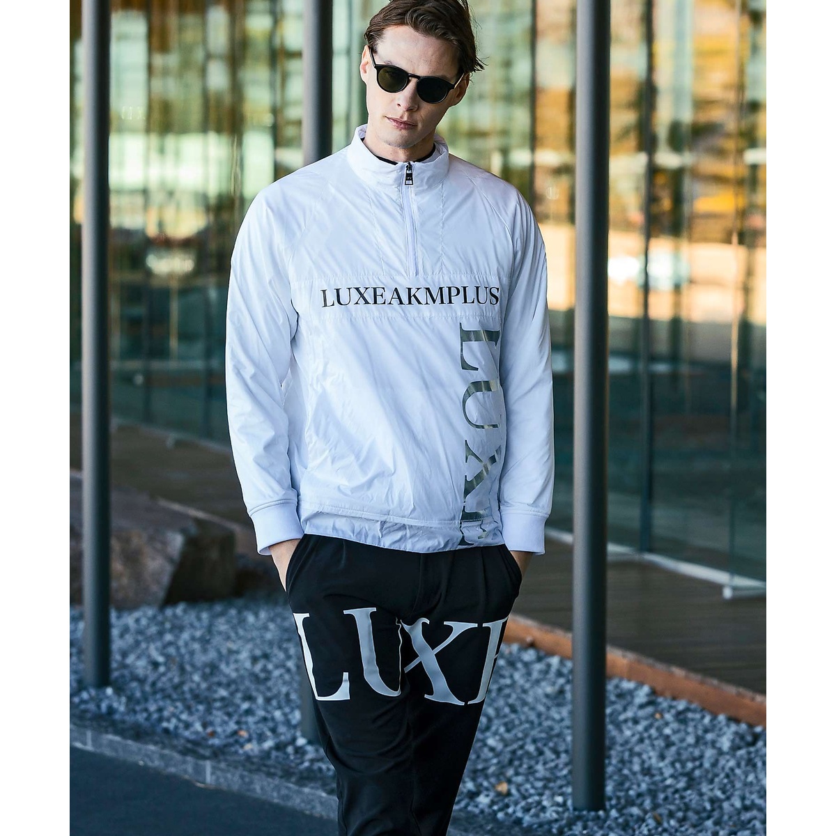 HALF ZIP TRACK JACKET