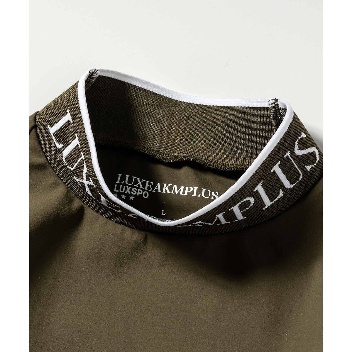 HEM LOGO MOCK NECK LONG T-SHIRT