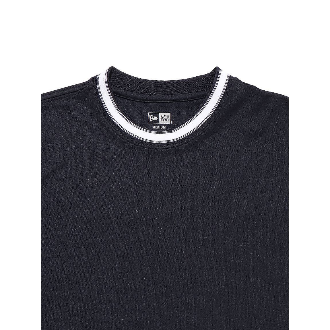 PAB SS TECH STRIPE COLLAR TEE NVY