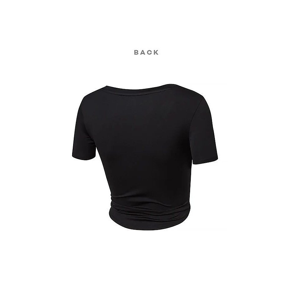 XELLA LIGHT ラウンドネック クロップド丈 半袖