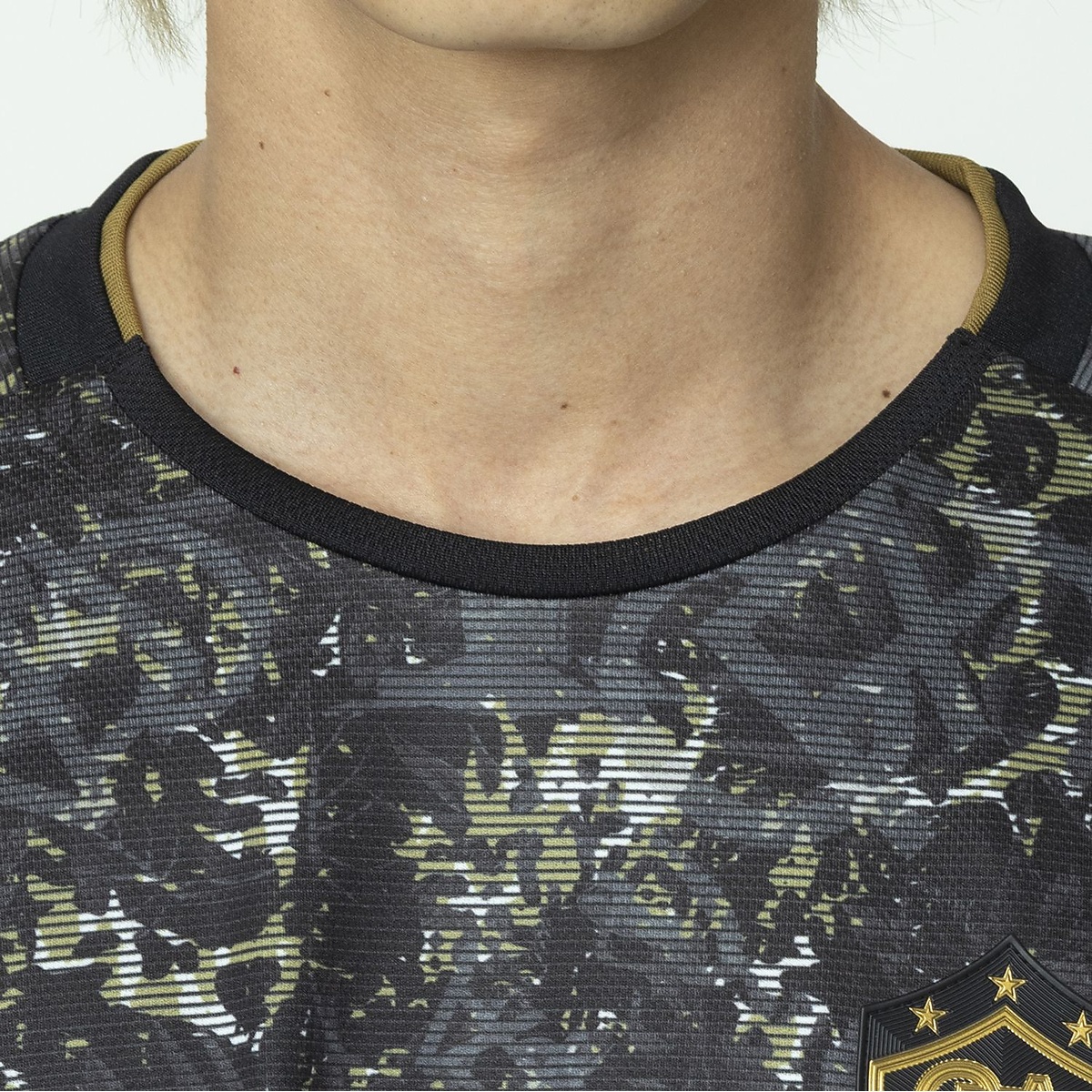 FCA グラフィックプラクティスシャツBLK　MIX