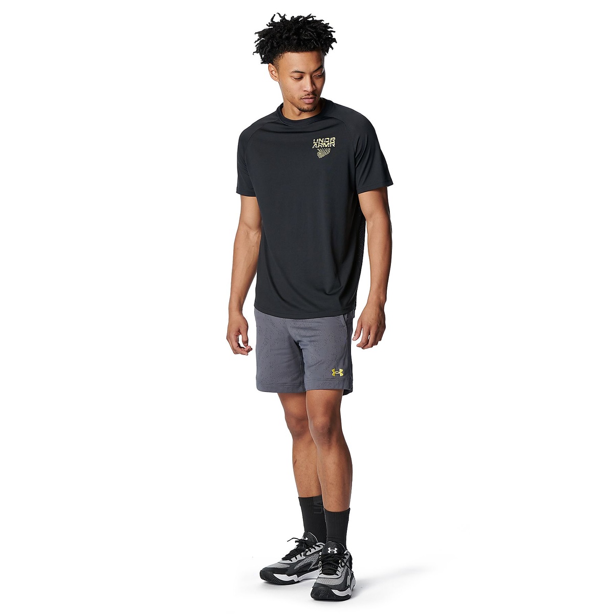 UA DREAMERS JACQUARD MESH SHORTS